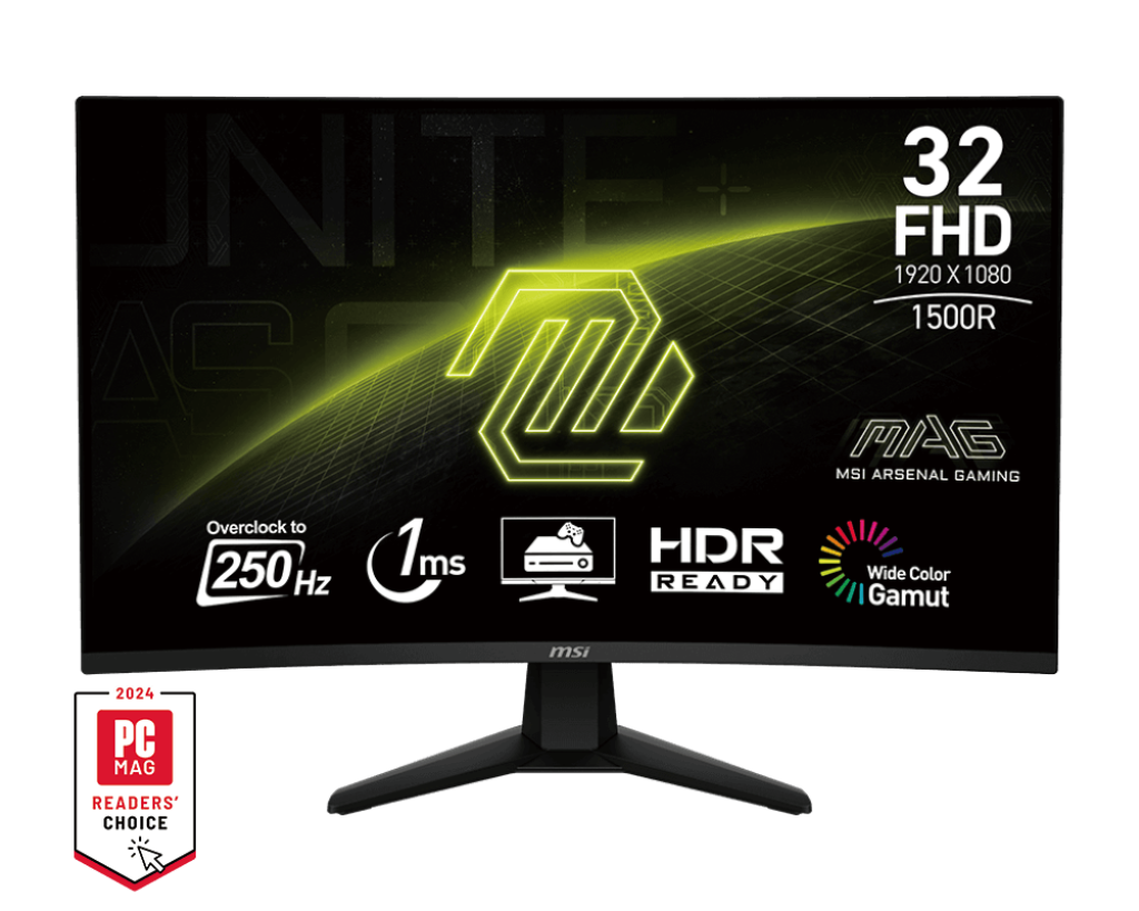 MSI LED Monitor MAG 32C6X 32 inch Full HD HDR 250Hz Curved MSI LED Monitor MAG 32C6X 32 inch Full HD HDR 250Hz Curved